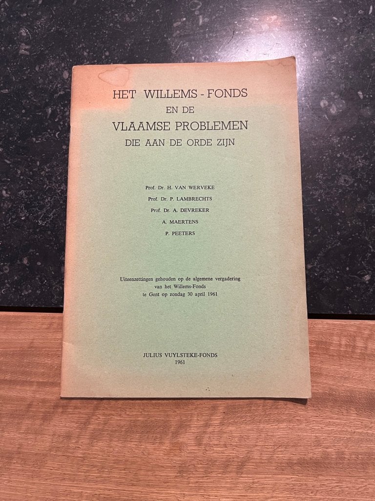 Het Willems-Fonds en de Vlaamse problemen die aan de orde zi, Gelezen, Europa, Ophalen of Verzenden, Overige onderwerpen