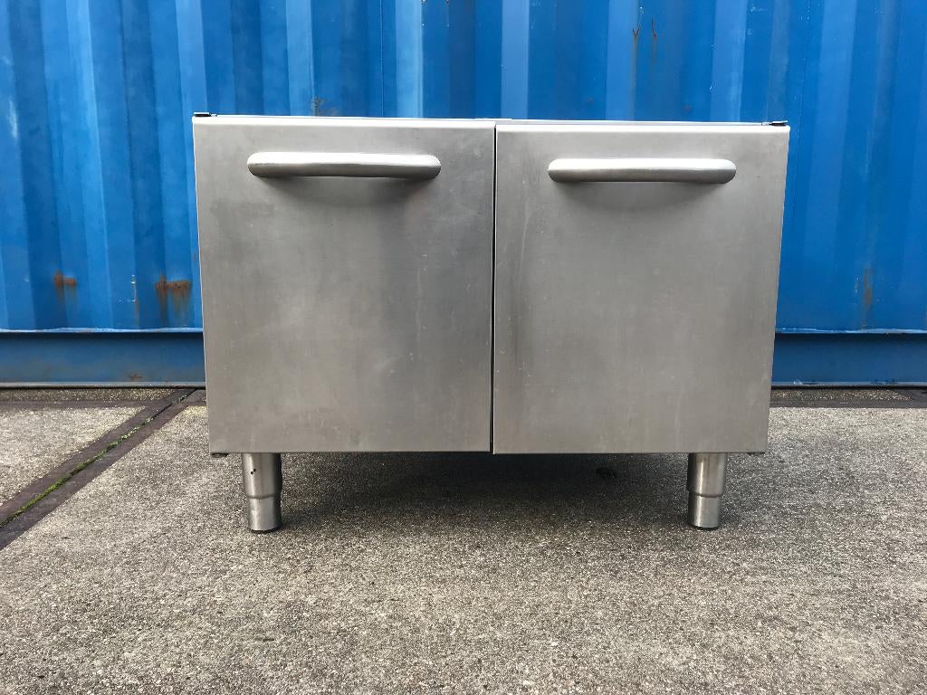 RVS 2deurs onderkast / rvs kast onderzet keukenelement, Ophalen, Gebruikt, 25 tot 50 cm, Minder dan 100 cm