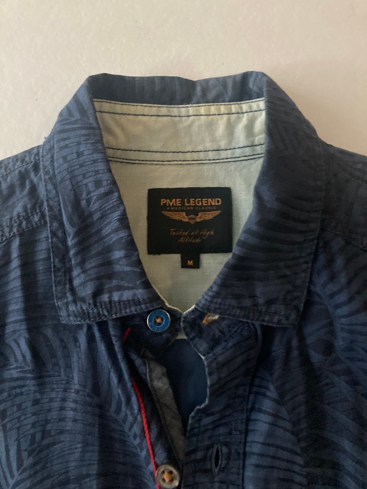 PME Legend overhemd! Korte mouw (M), Ophalen of Verzenden, Gedragen, Blauw