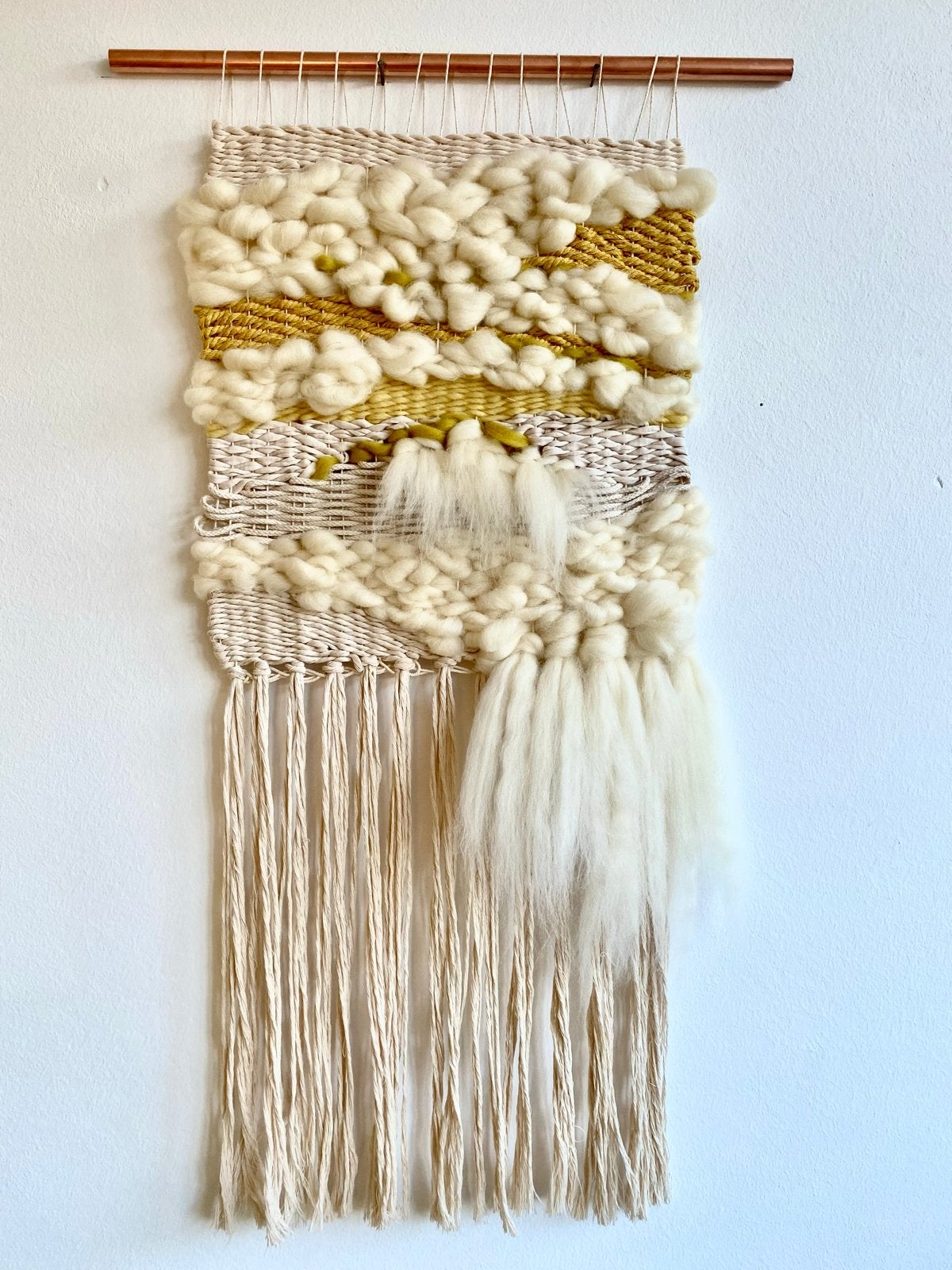 Handgeweven Wandkleed - Boho Stijl met Franjes, Boho, 38 cm, Meerkleurig, Nieuw