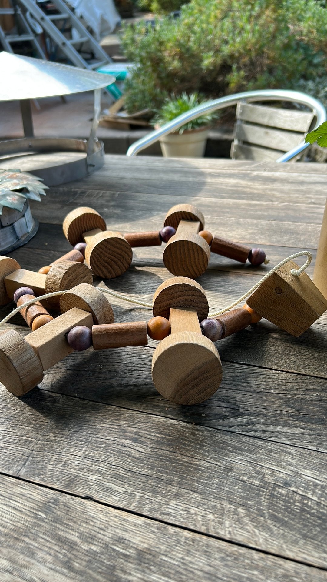 Midcentury houten trekbeest rups Design Centre London, Kinderen en Baby's, Speelgoed | Houten speelgoed, Ophalen of Verzenden