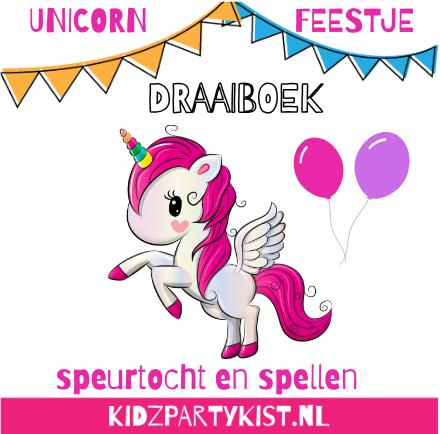 Unicorn kinderfeestje draaiboek speurtocht en spelletjes, Ophalen, Nieuw