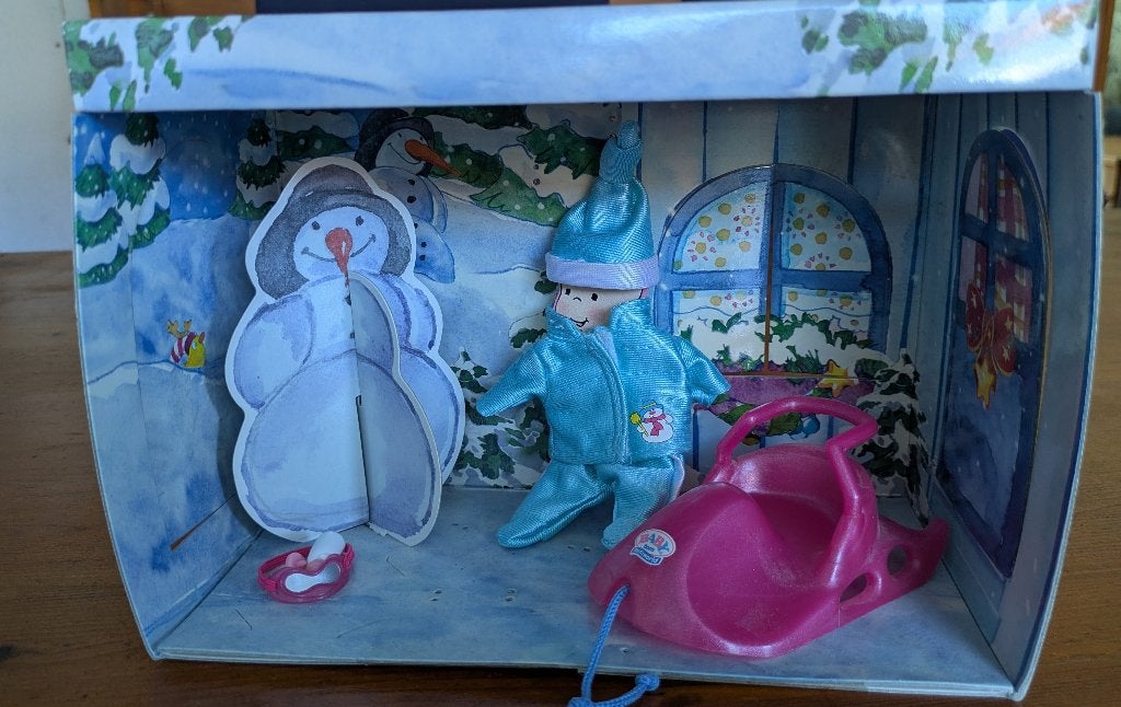 Mini Baby Born winter, Ophalen of Verzenden, Zo goed als nieuw, Babypop