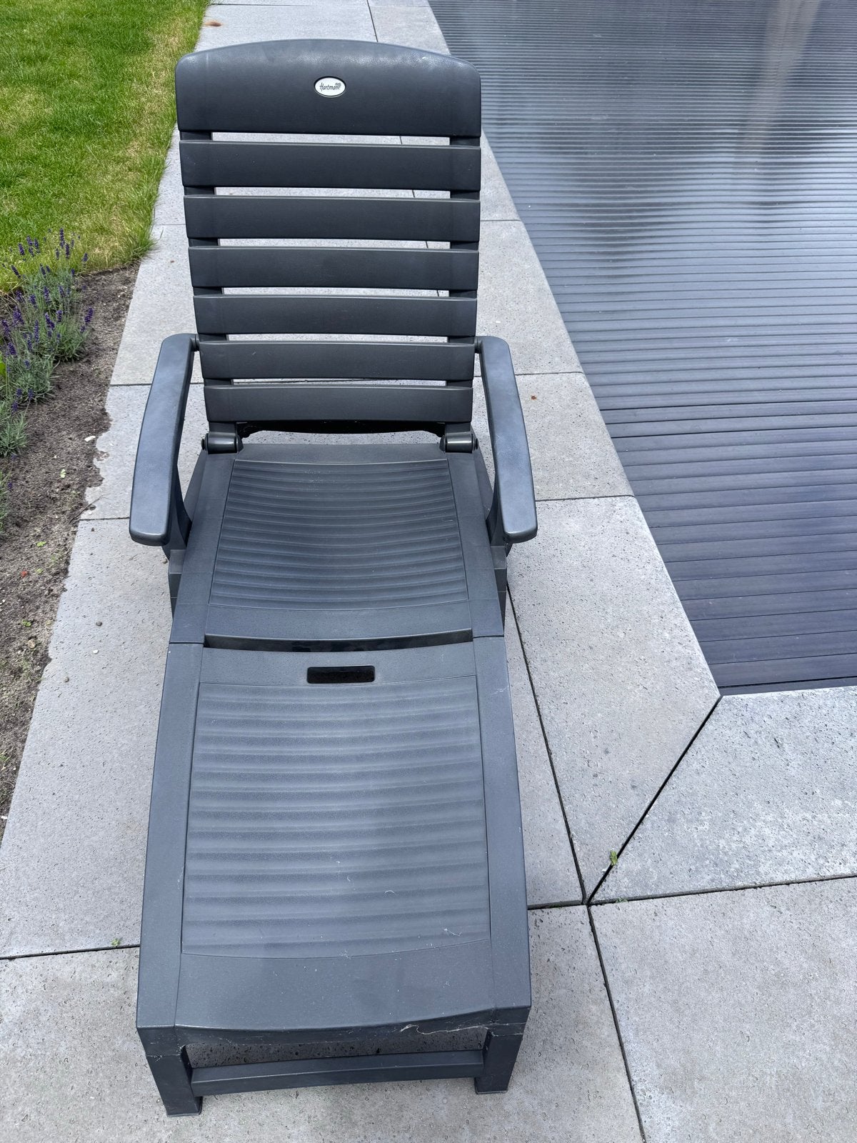 Hartman ligstoel - comfortabel en verstelbaar, Tuin en Terras, Ophalen, Gebruikt, Kunststof, Verstelbaar