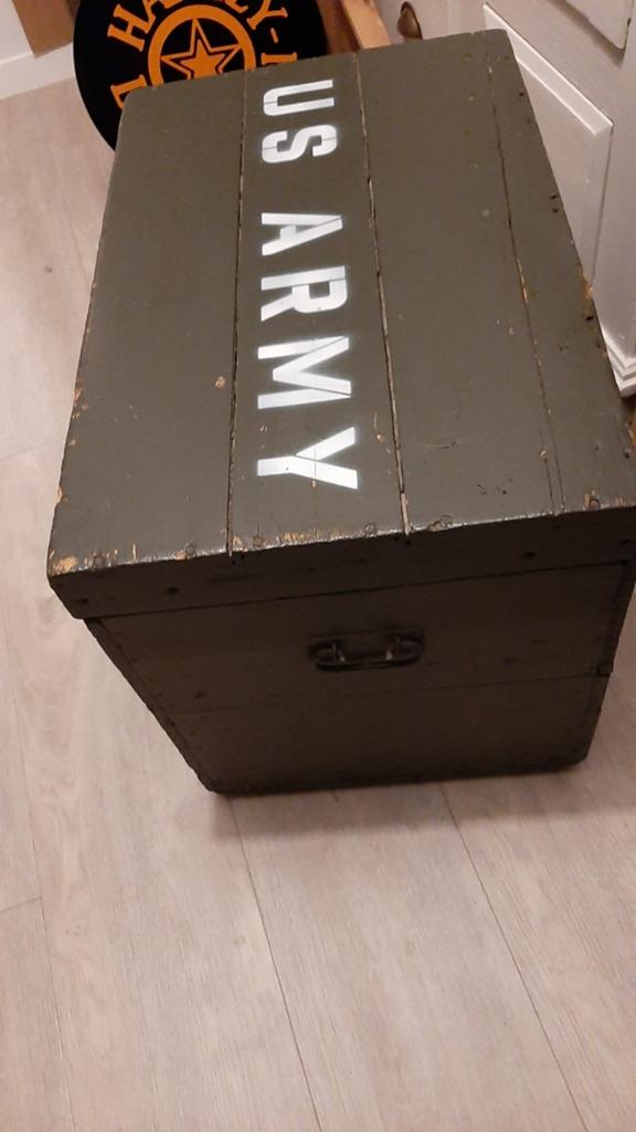 Legerkist militair  munitiekist US Army, Huis en Inrichting, Woonaccessoires | Kisten, Ophalen, Nieuw, Minder dan 50 cm, Minder dan 50 cm