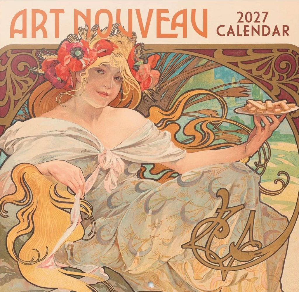 Grupo Erik Art Nouveau Wandkalender 2027 UK, Verzenden, Maandkalender, Nieuw