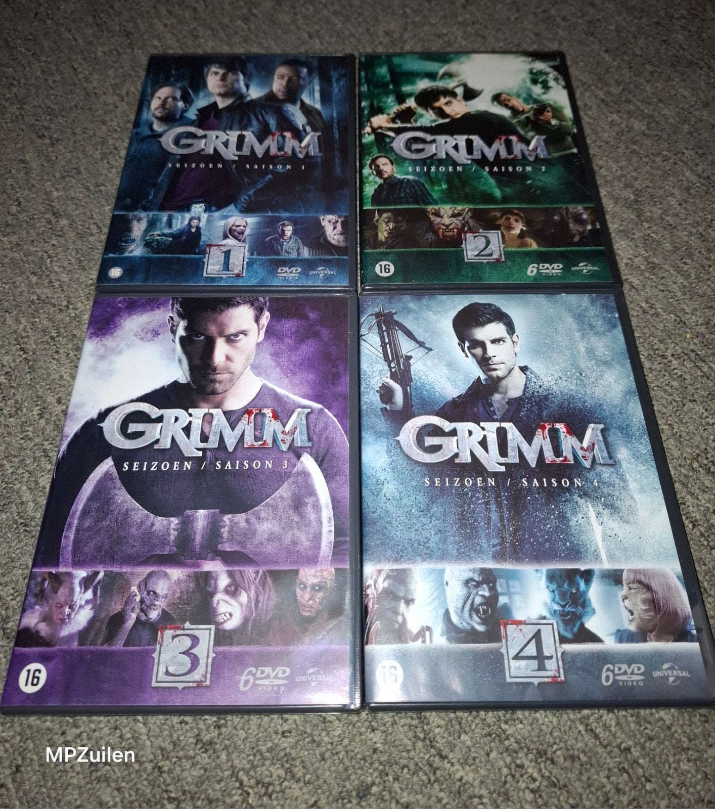 Grimm  .. seizoen 1-4, Vanaf 16 jaar, Nederlands, Science Fiction en Fantasy, Ophalen of Verzenden