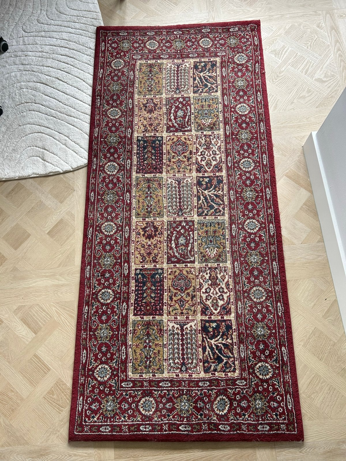 IKEA Valby Ruta Vloerkleed - Rood met Patroon 80x180, Gebruikt, 150 tot 200 cm, Rechthoekig, Rood