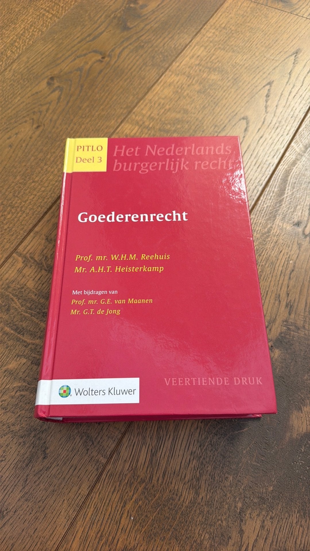 Goederenrecht Pitlo deel 3 14e druk, Ophalen of Verzenden, Zo goed als nieuw