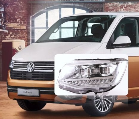 Koplampen VW T6 Multivan/Transporter Dynamic Chrome Helder, Buurserstraat 15 A, 7481 EG,Haaksbergen, Ophalen of Verzenden, Info@123CamperOnderdelen.nl