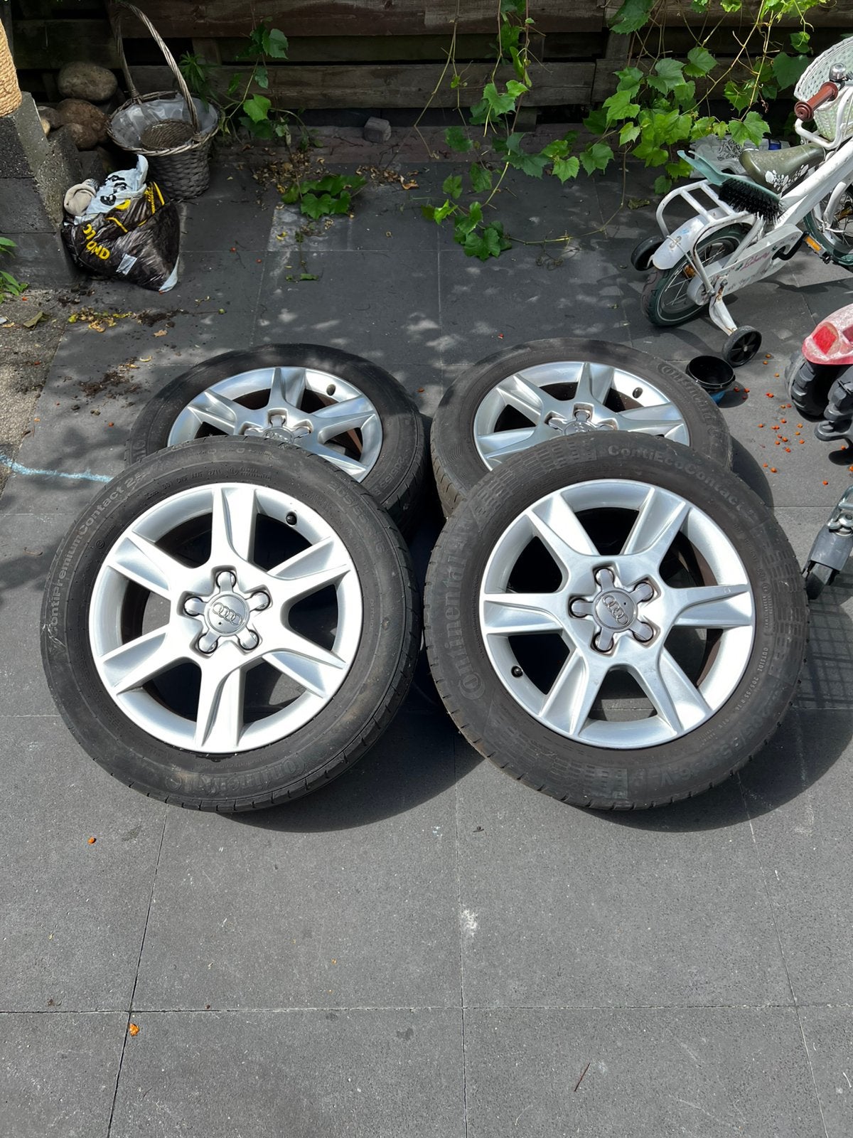 16 inch Audi velgen 5x112, Auto-onderdelen, Ophalen, Gebruikt, Velg(en), 16 inch