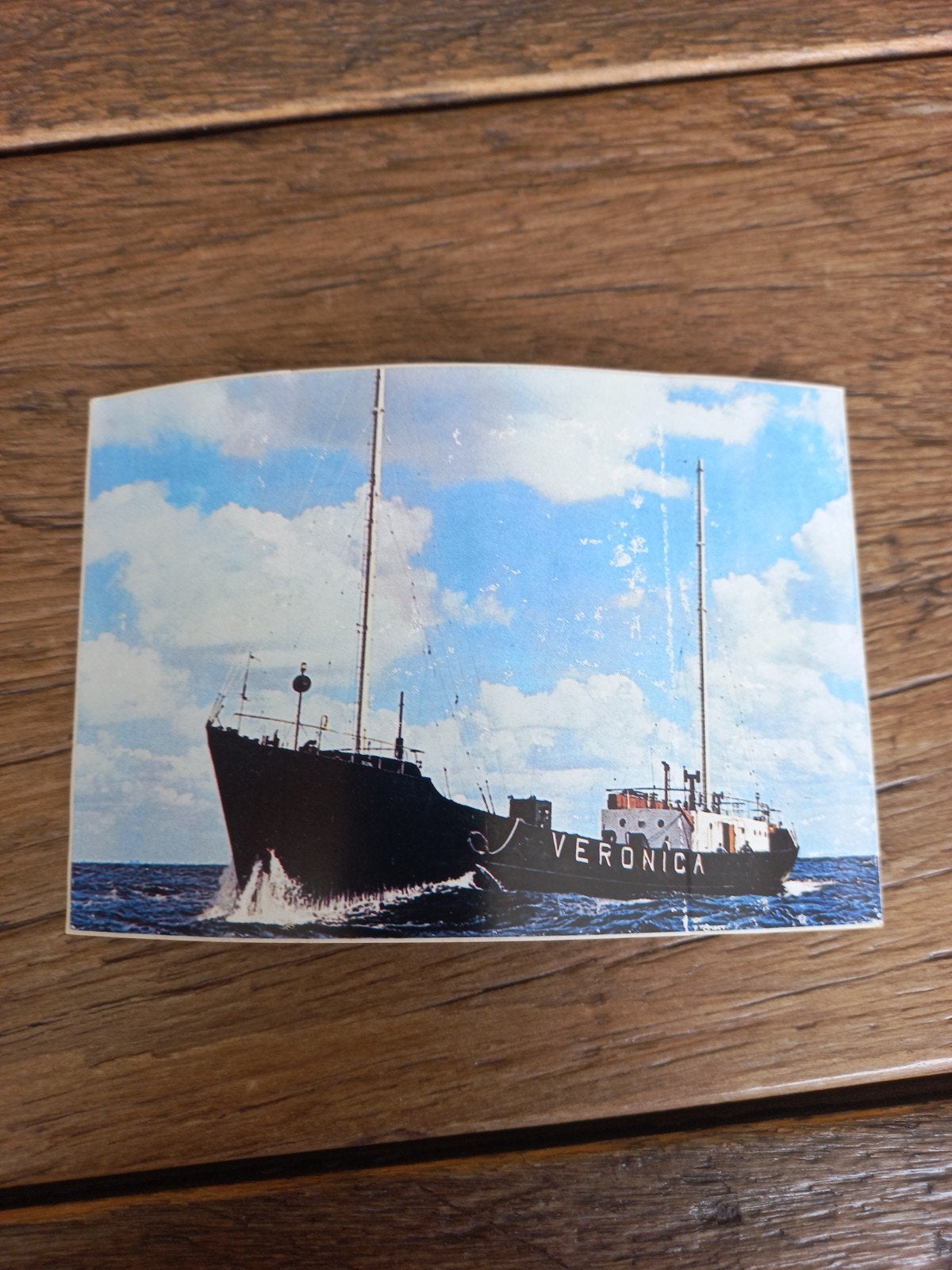 Vintage Ansichtkaart Schip Veronica, Ophalen of Verzenden, Gebruikt, Kaart, Foto of Prent