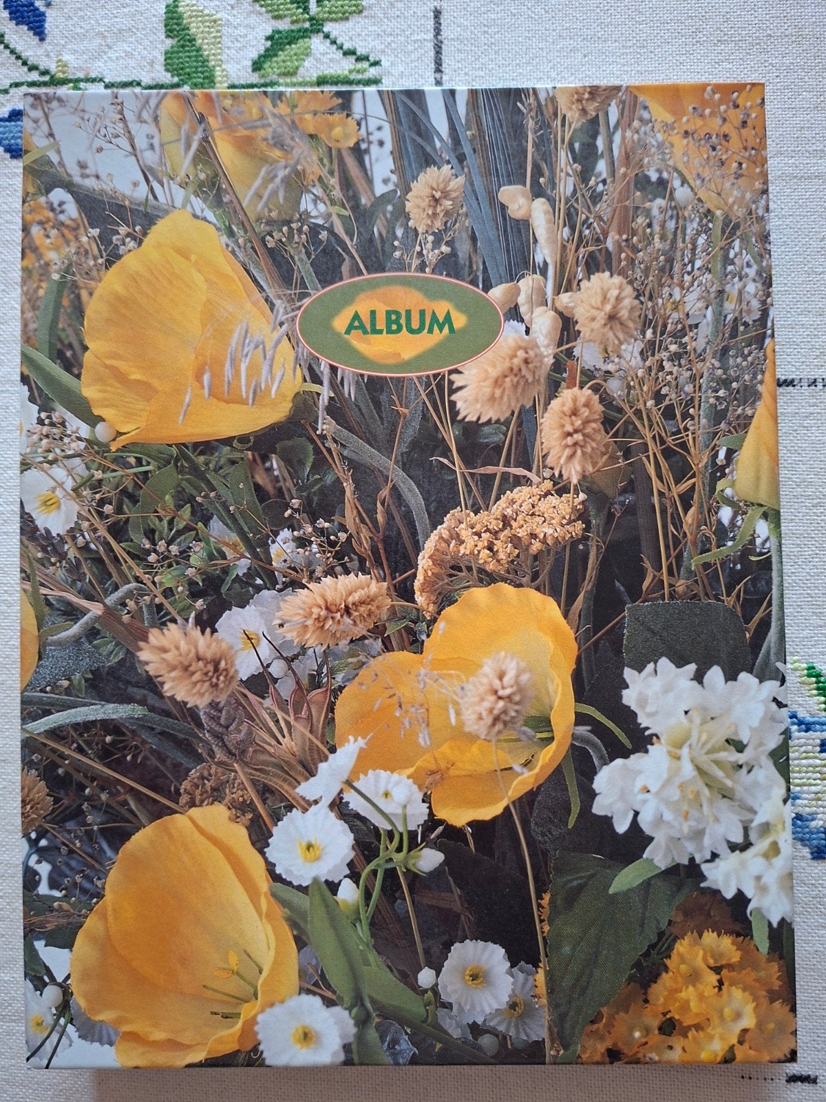 Insteek fotoalbum voor 96 foto's - Bloemen design, Gebruikt, Overige merken, Meerkleurig, Met insteekhoezen