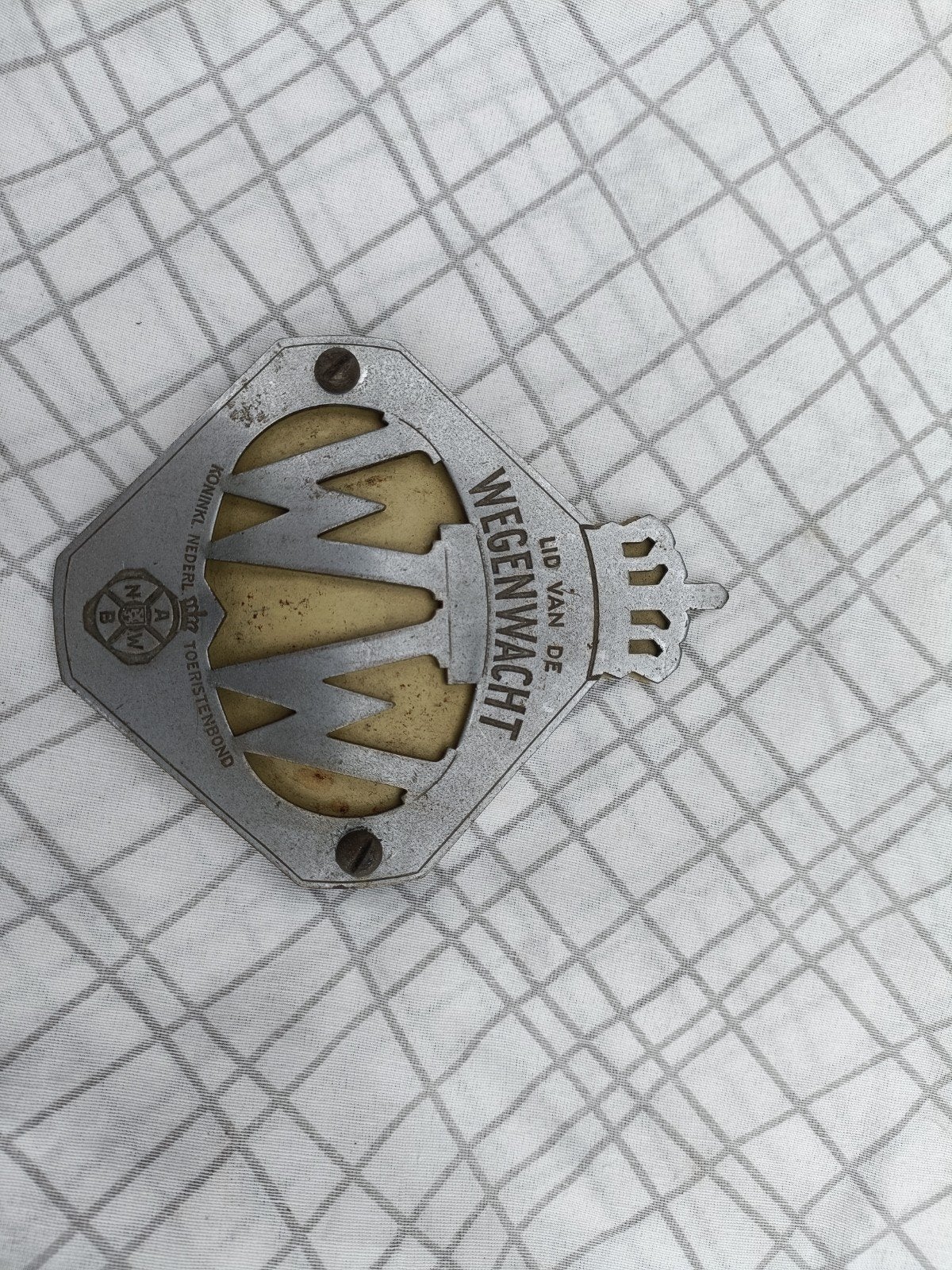 Vintage Wegenwacht embleem, Ophalen