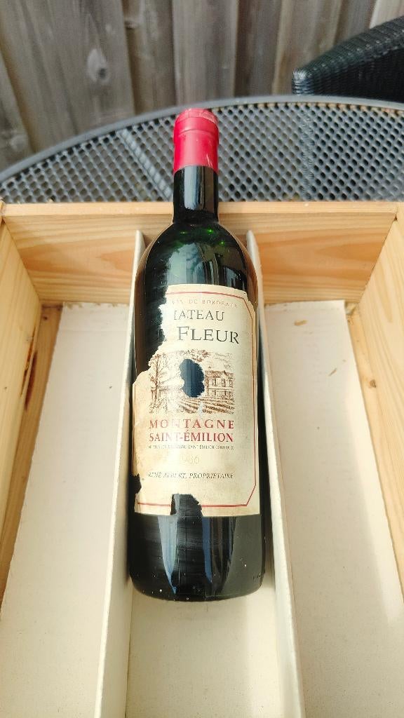 Chateau La fleur Montagne Saint Emilion 1986, Frankrijk, Nieuw, Ophalen of Verzenden, Rode wijn