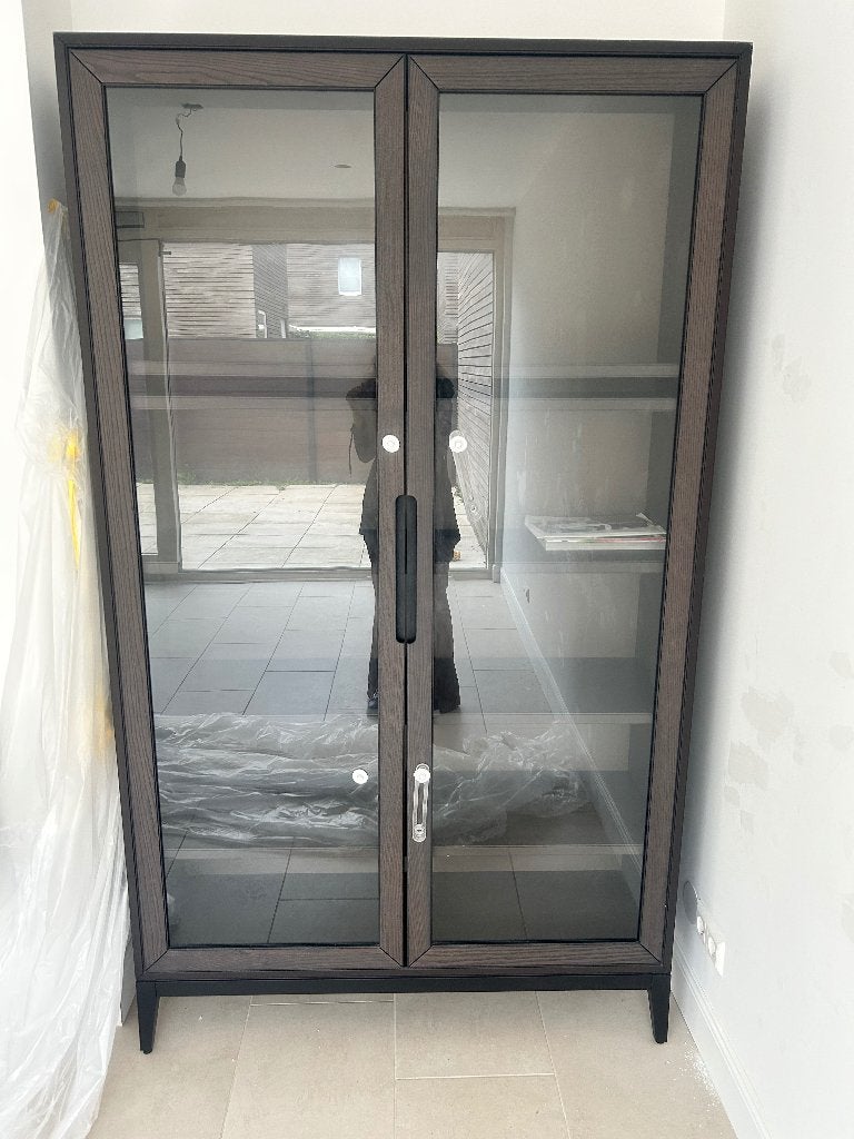 Vitrinekast, Huis en Inrichting, Kasten | Vitrinekasten, Ophalen, Met deur(en), Nieuw, 50 tot 100 cm