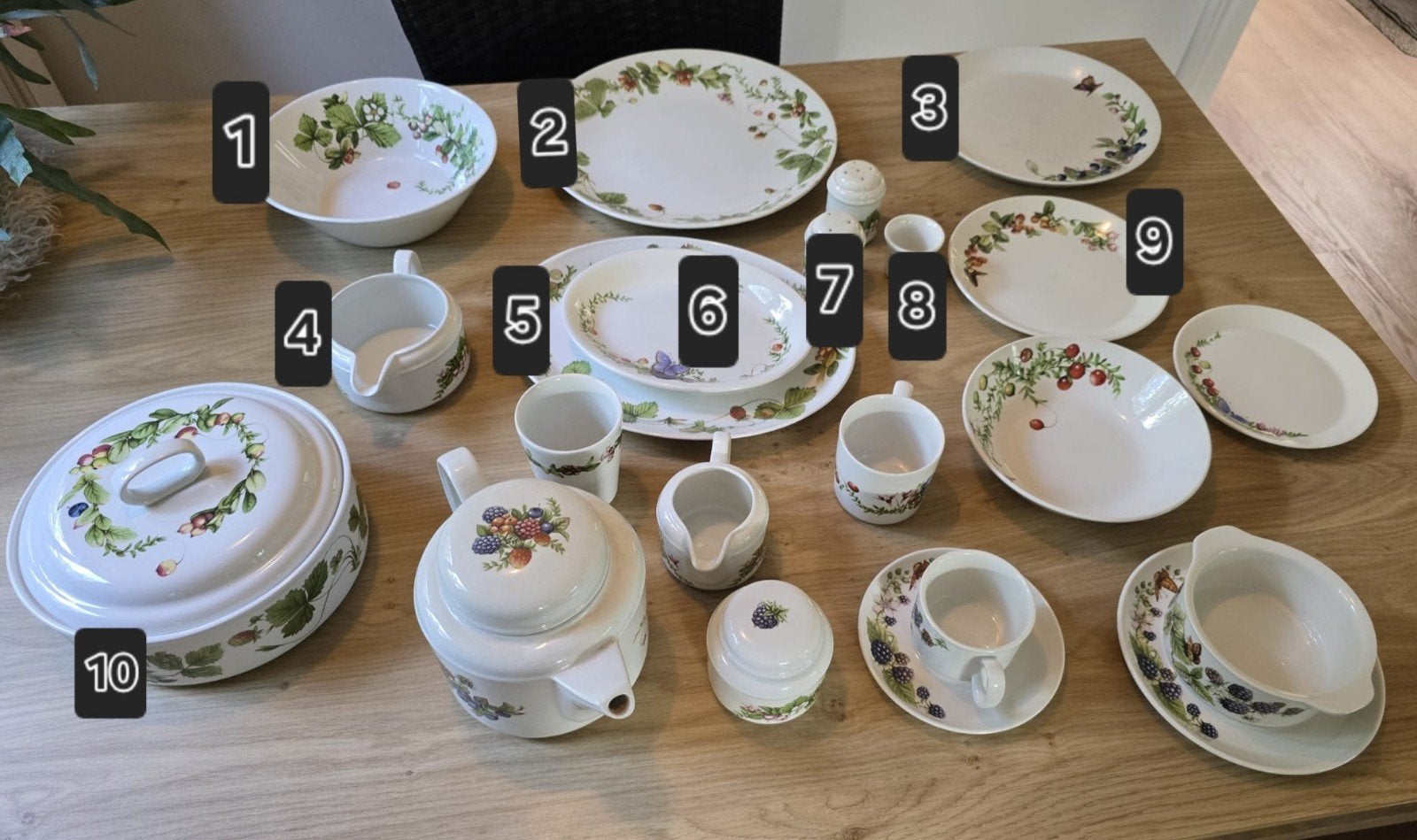 Libelle Marjolein Bastin servies, Gebruikt, Vintage, Ophalen of Verzenden, Porselein