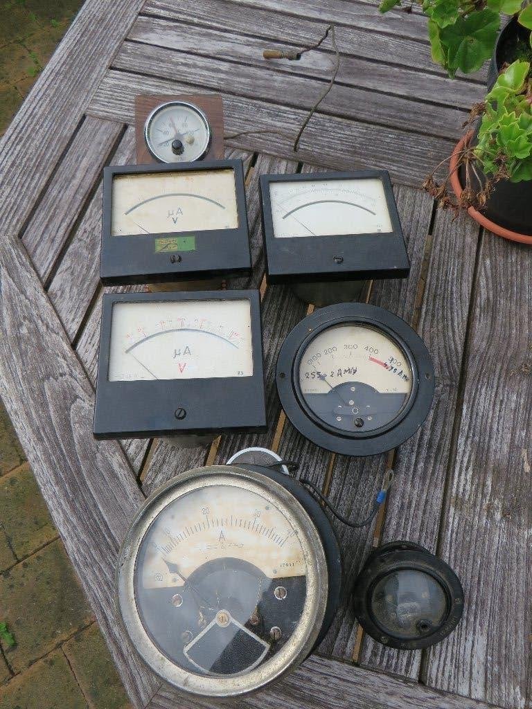 Antieke ampere, volt, temperatuur meters, Antiek en Kunst, Ophalen of Verzenden