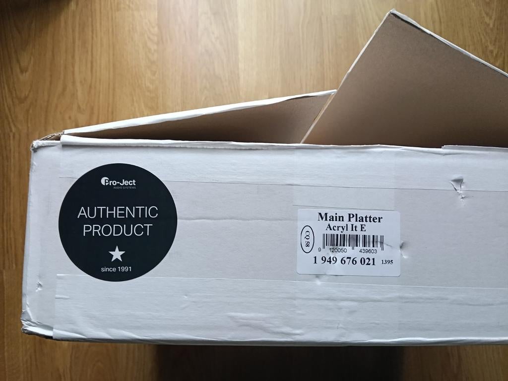 Pro-Ject Acryl It E - Acryl plateau voor platenspeler, Audio, Tv en Foto, Platenspelers, Ophalen of Verzenden, Nieuw, Platenspeler-onderdeel