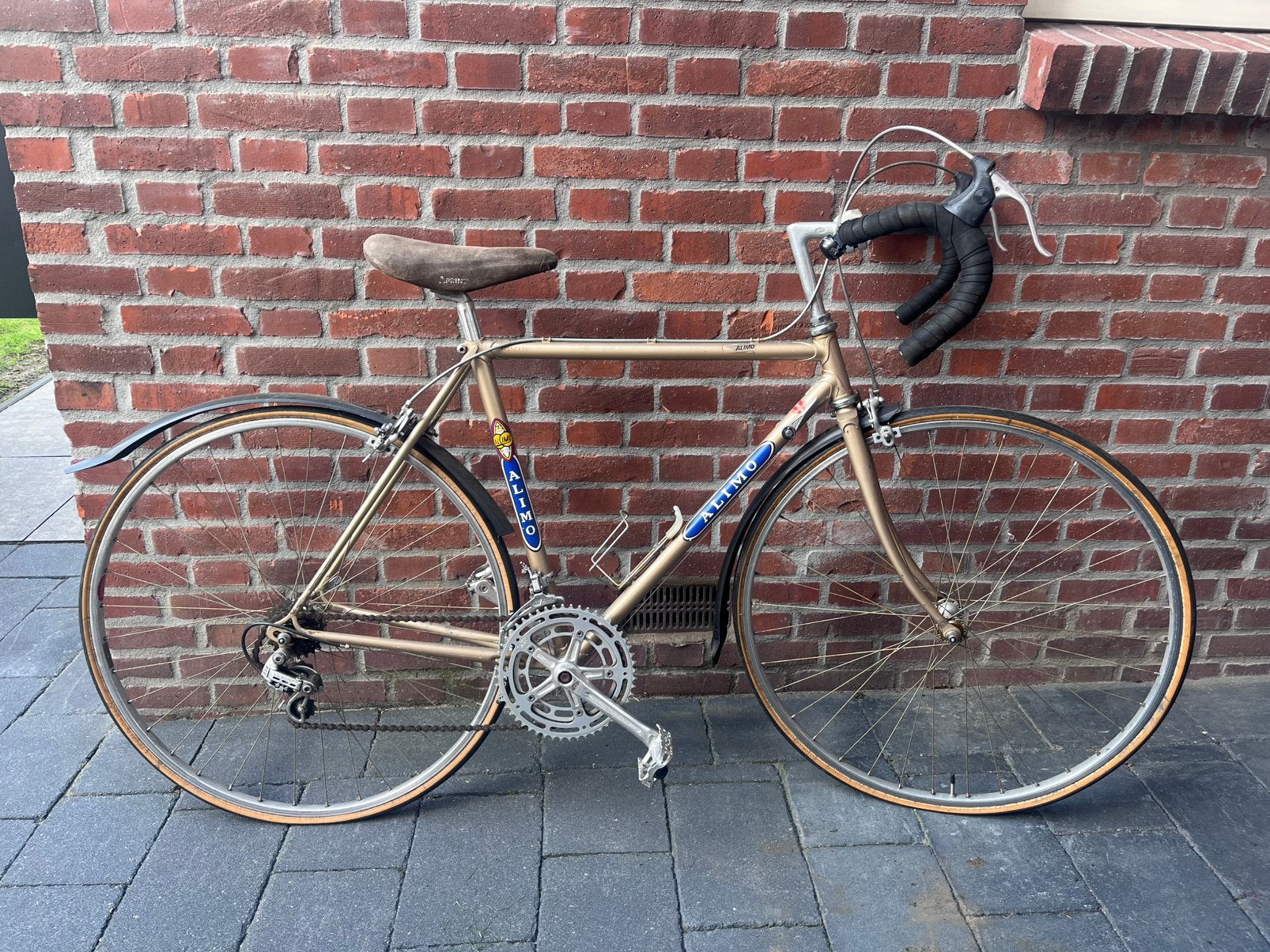 Racefiets Alimo vintage, Ophalen