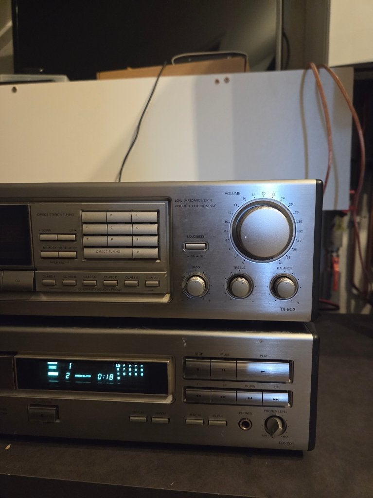 Onkyo R1 Receiver TX-903 met Onkyo R1 Cd speler DX-701, Losse componenten, Zo goed als nieuw, Tuner of Radio, Ophalen
