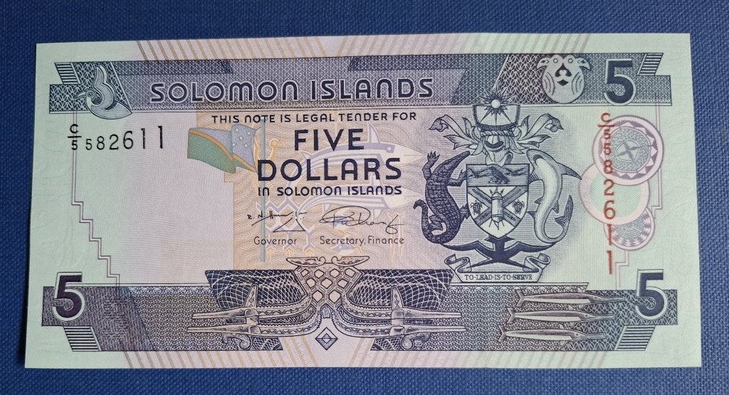 SOLOMON ISLANDS 5 dollars 2008, Ophalen of Verzenden, Los biljet