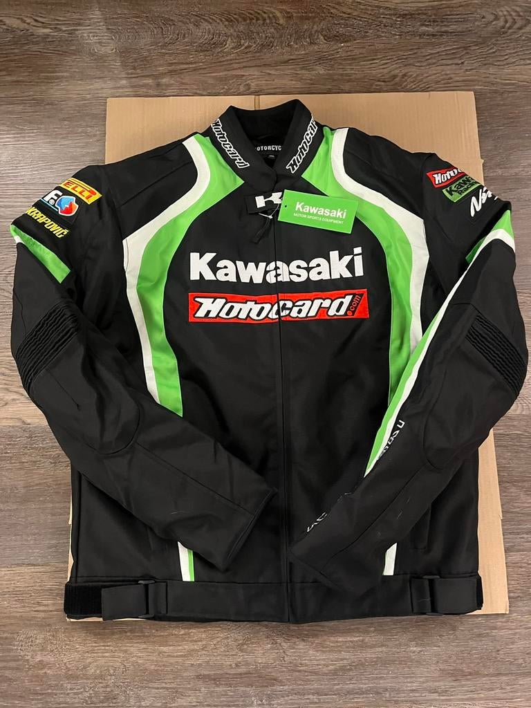 Kawasaki Classic Motorjas (Maat XXL) Vintage 4 Seasons, Ophalen of Verzenden, Zo goed als nieuw, Overige maten, Groen