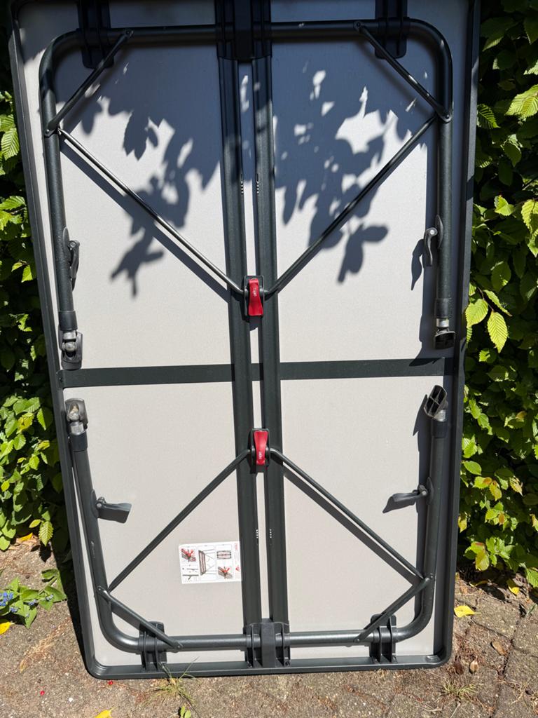 Crespo lichtgewicht kampeertafel 150x90 cm, Ophalen of Verzenden, Gebruikt, Campingtafel