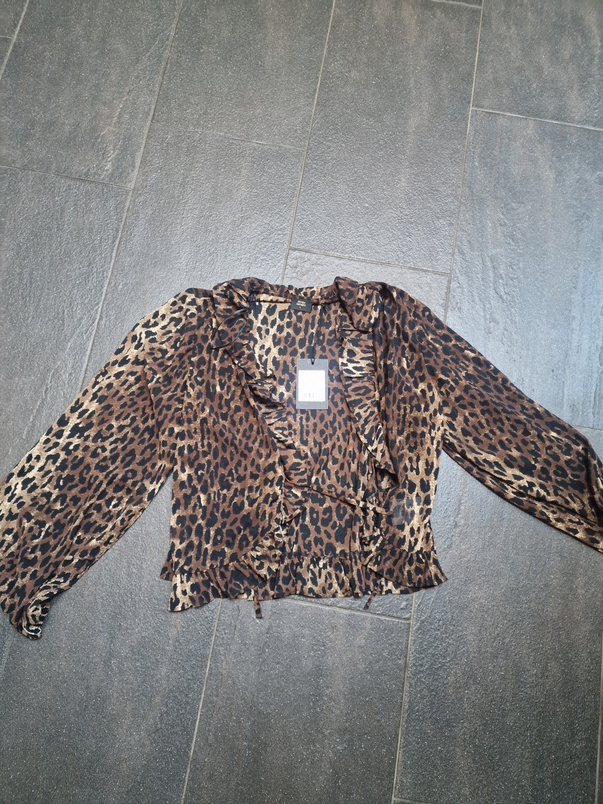 Nieuw Seven Sisters Blouse met Luipaardprint - Maat L, Bruin, Seven Sisters, Maat 42/44 (L), Nieuw