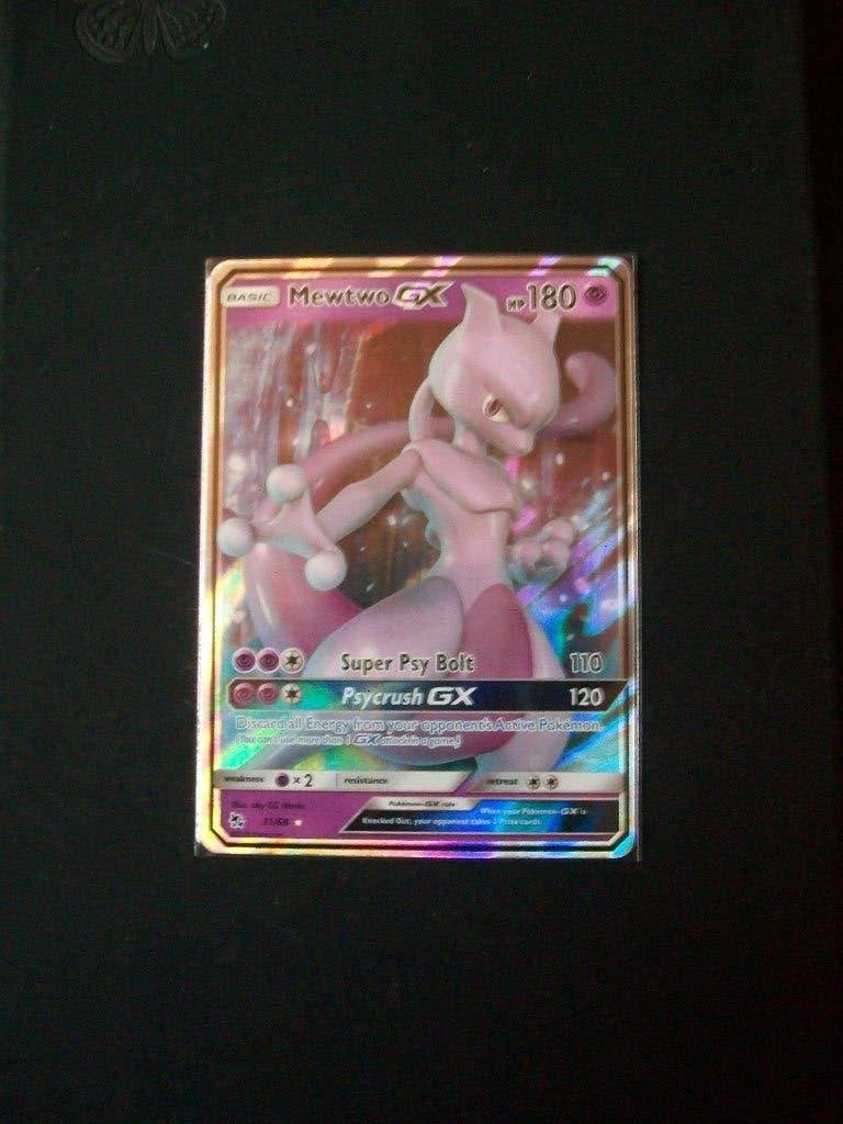 3518. nieuwe pokemonkaart MEWTWO GX HP 180 (31/68) 2019, Verzenden, Nieuw, Losse kaart, Foil