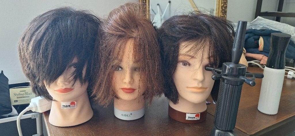3 Kappershoofden oefenhoofden, Ophalen, Gebruikt