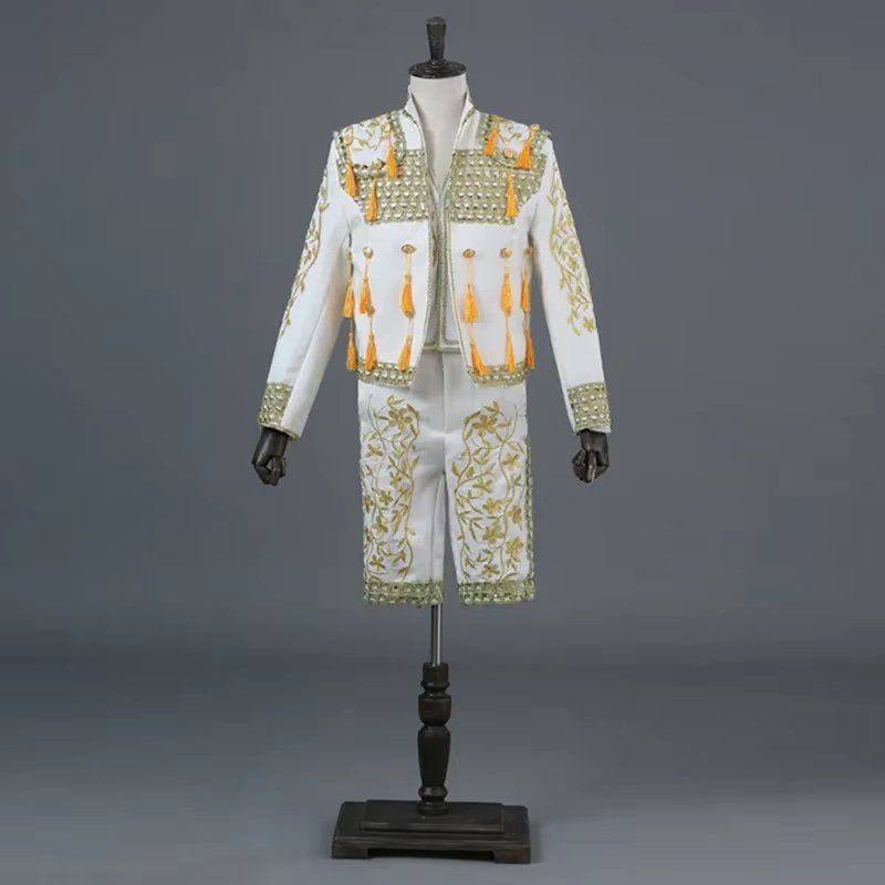 Wit heren matador kostuum (stierenvechter), Verzenden, Nieuw, Overige maten, Kleding