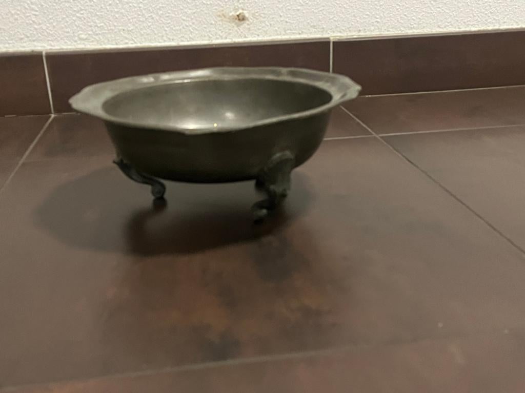 Tinnen schaal, antiek, Verzenden
