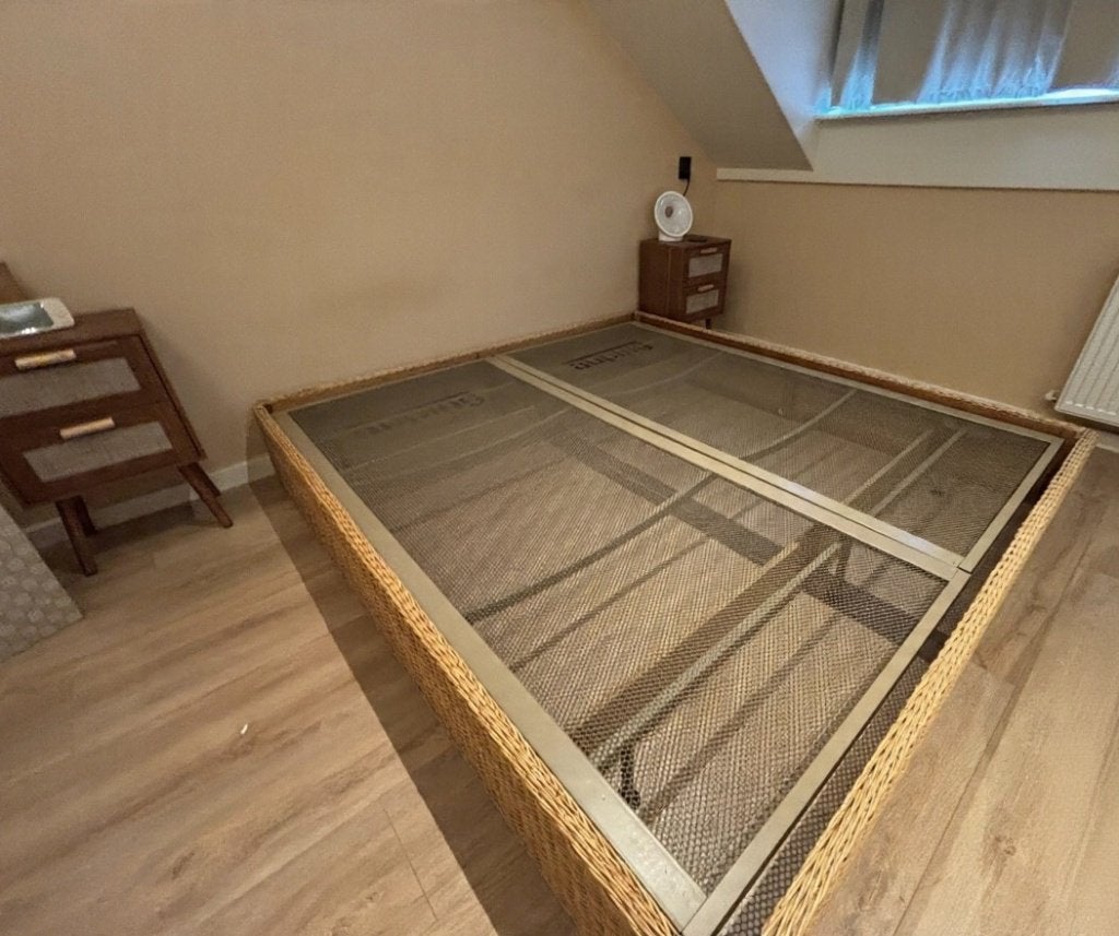 Foto 5 van Rotan Bed 180x200 cm met Auping Bodems