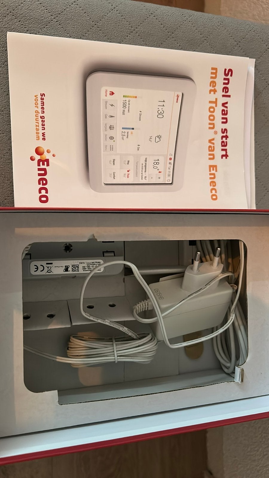 Toon van Eneco - Slimme thermostaat, Ophalen of Verzenden, Slimme thermostaat, Zo goed als nieuw