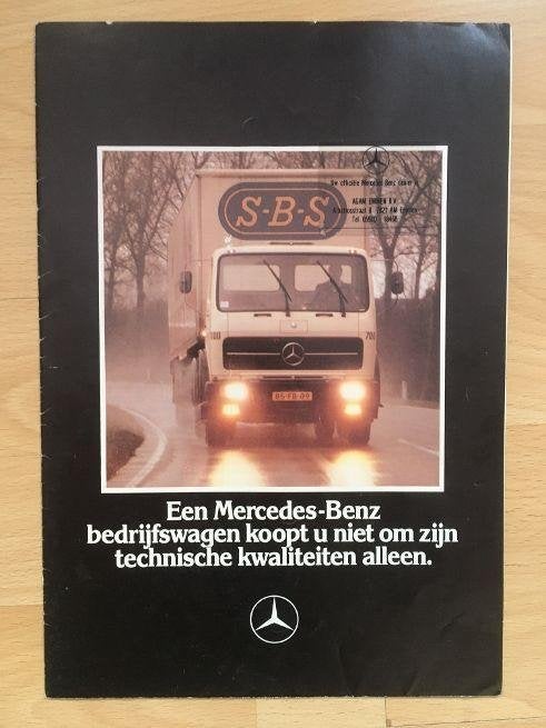 folder Mercedes vrachtwagen, Ophalen of Verzenden, Gelezen, Mercedes