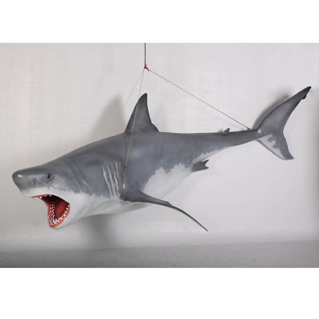 Great White Shark beeld hangend – Haai Lengte 335 cm, Ophalen, Nieuw, Overige typen