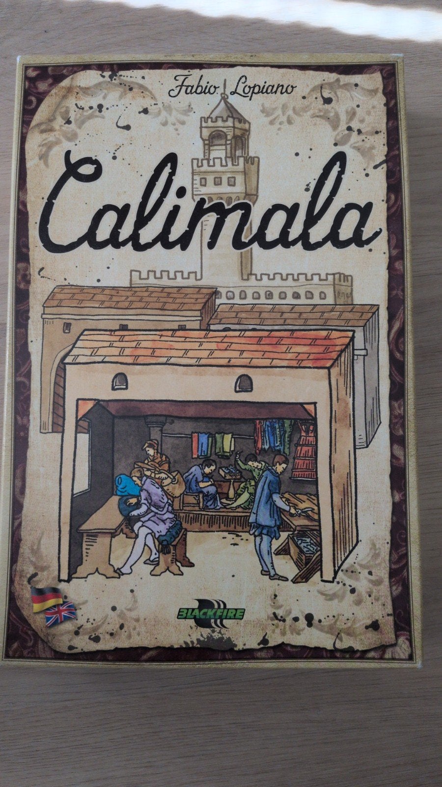 Calimala bordspel - Fabio Lopiano (gebruikt, compleet), Drie of vier spelers, Ophalen of Verzenden, Gebruikt