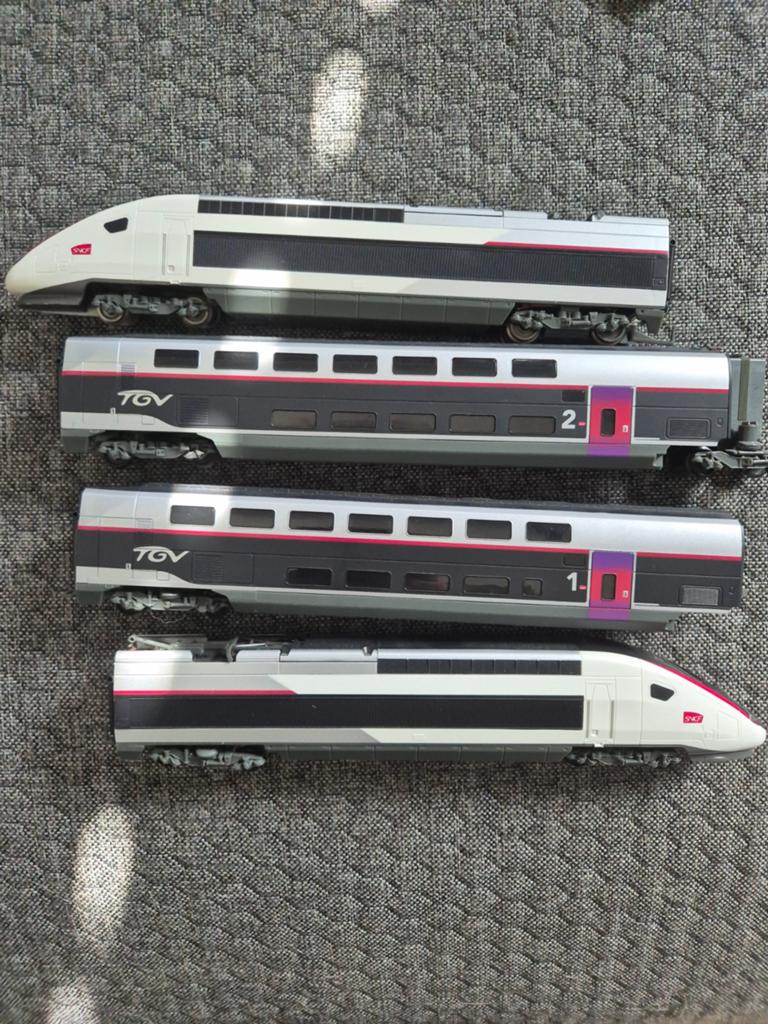 Jouef TGV 4 delig, Gebruikt, Jouef, Ophalen of Verzenden, Gelijkstroom