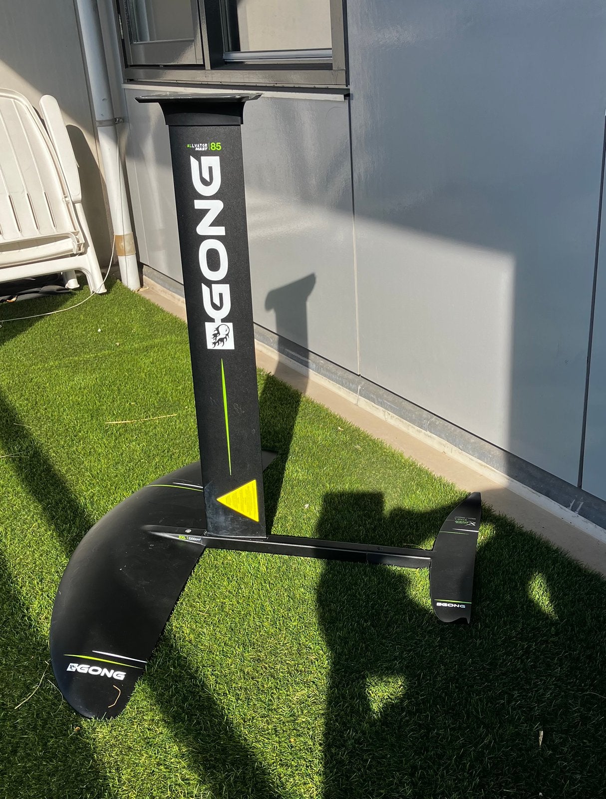 Beginnerset Wingfoil, compleet. Gong alu, grote foil, Watersport en Boten, Wingsurfen, Ophalen, Gebruikt, Wingsurf-hydrofoil