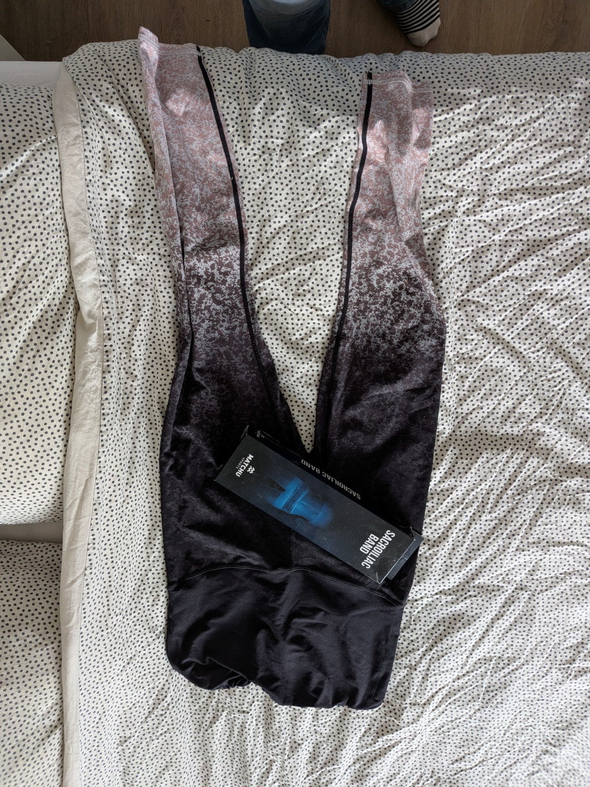 Elianne Legging - Zwart/Roze Ombre, Kleding | Dames, Leggings, Maillots en Panty's, Legging, Zwart, Ophalen of Verzenden, Zo goed als nieuw