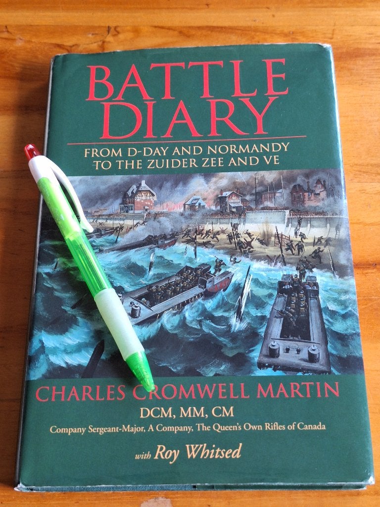 Battle Diary - D-Day, Normandië, Zuiderzee - Gesigneerd, Charles Cromwell Martin met Roy Whitsed, Ophalen of Verzenden, Landmacht
