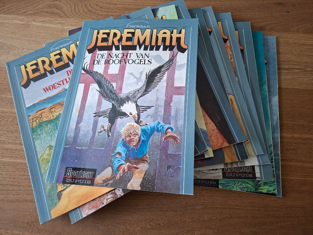 Set stripalbums Jeremiah (Hermann), Boeken, Zo goed als nieuw, Meerdere stripboeken, Hermann, Ophalen of Verzenden