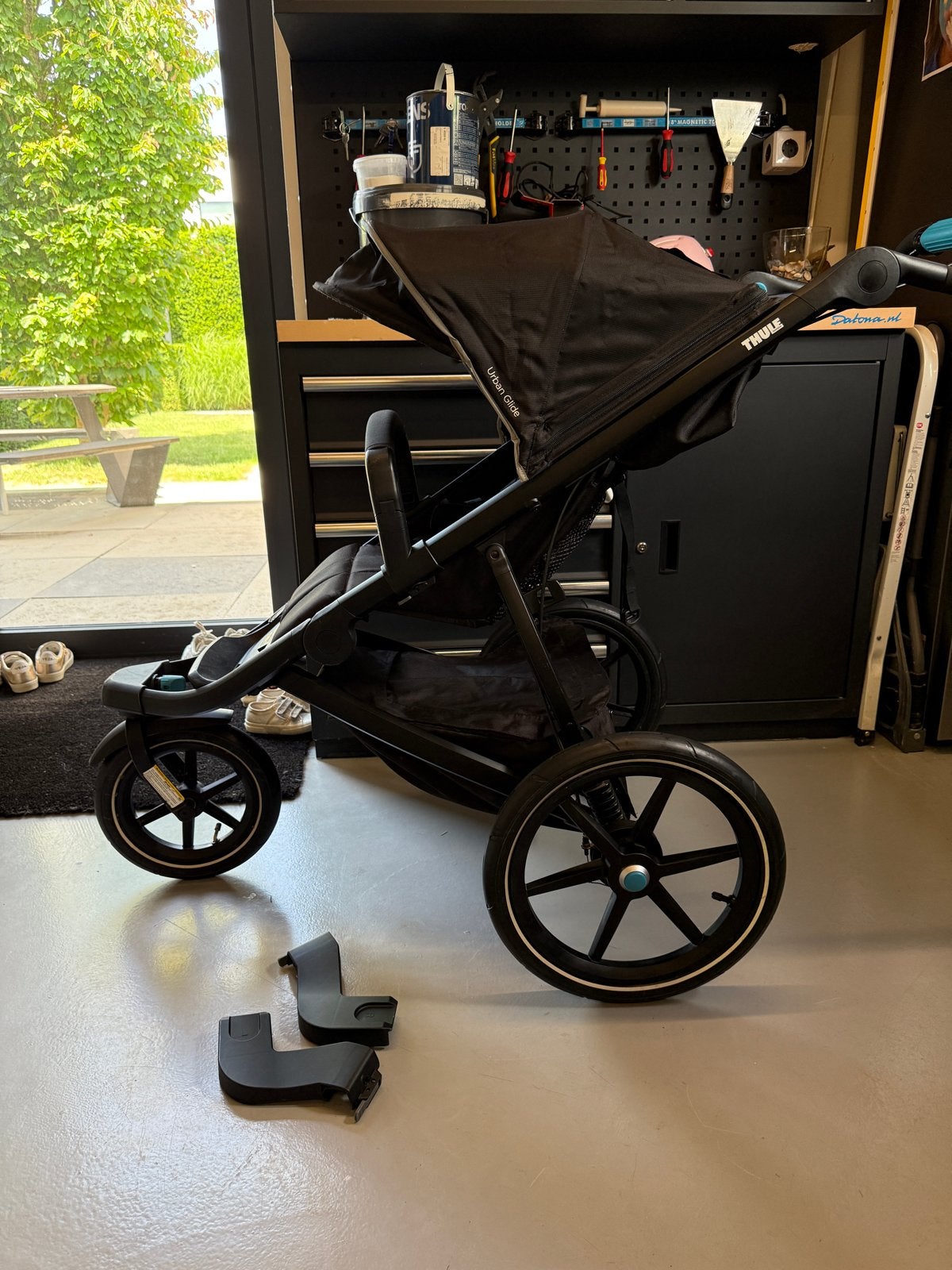 Thule Urban Glide 2 met Maxi-Cosi adapters, Gebruikt, Luchtbanden, Ophalen, Kinderwagen