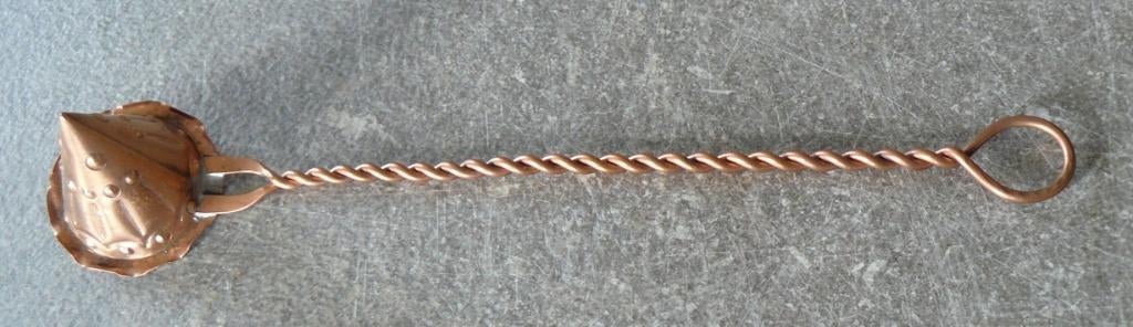 Leuke kaarsendover, roodkoper, Ophalen of Verzenden