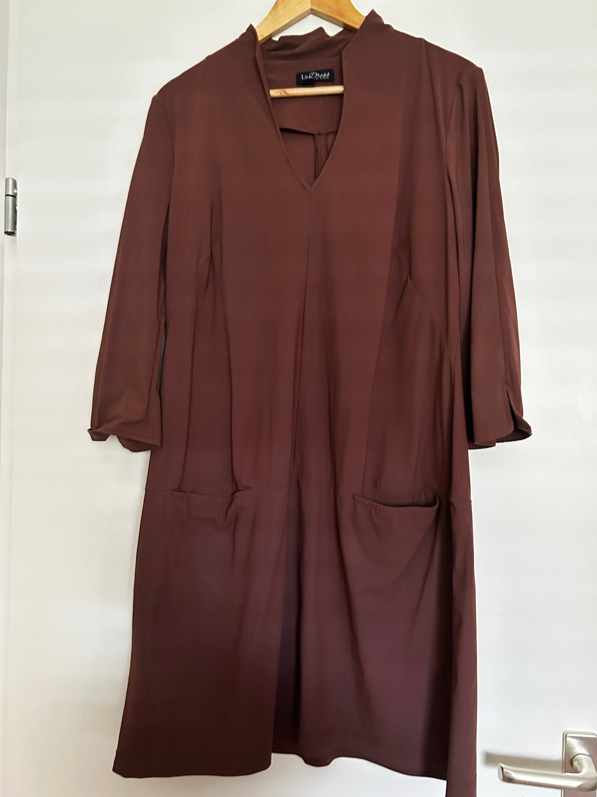 La Dress by Simone jurk, maat XL, Bruin, Verzenden, Maat 42/44 (L), Zo goed als nieuw