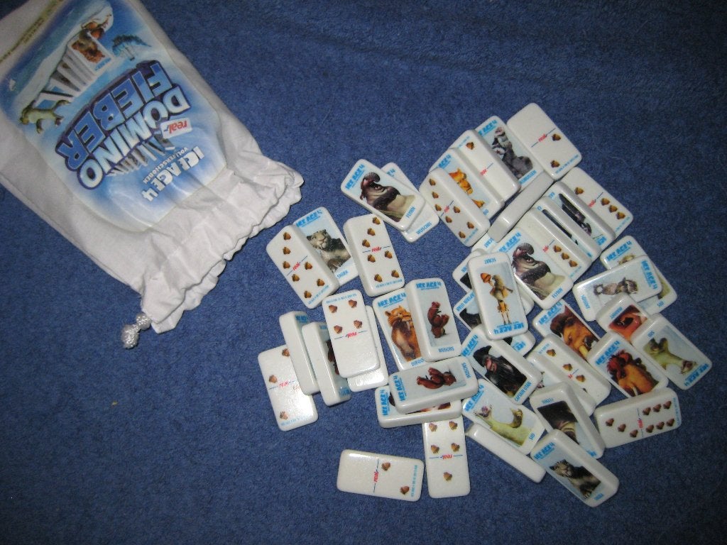 45 Domino-stenen, Ice Age 4, Verzamelen, Ophalen of Verzenden, Zo goed als nieuw, Film