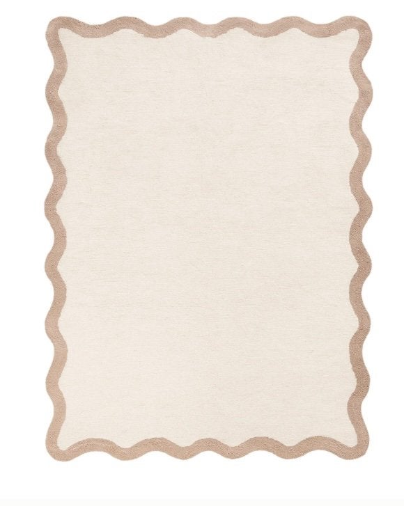 vloerkleed golvend 140x200, Huis en Inrichting, Ophalen, 100 tot 150 cm, Beige, 200 cm of meer