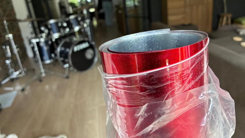 Hayman drumwrap bekledingsmateriaal voor drums metallic rood, Muziek en Instrumenten, Ophalen, Nieuw, Overige merken