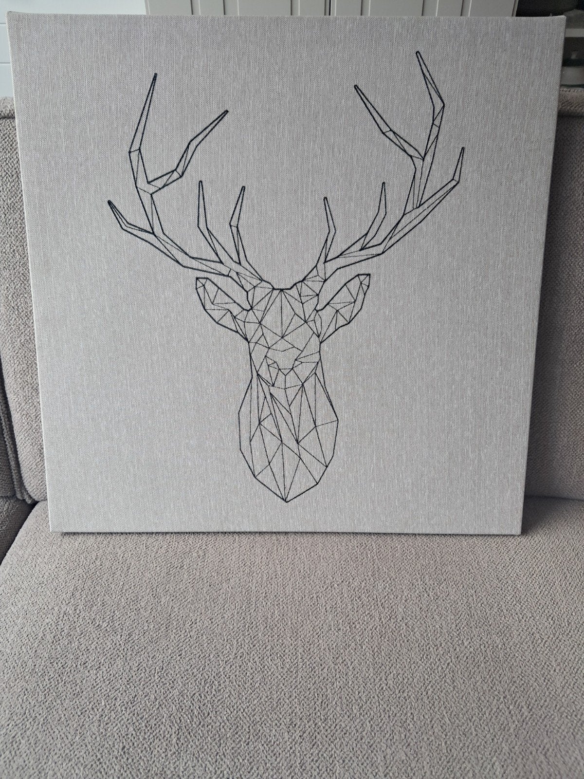 Wandecoratie Ikea, Ophalen, Zwart, Textiel, 56 cm